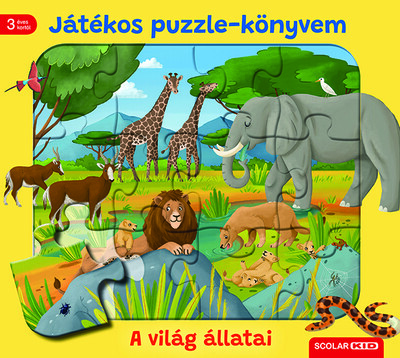 Játékos puzzle-könyvem: A világ állatai